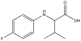 2-(4-FLUORO-PHENYLAMINO)-3-METHYL-BUTYRIC ACID Struktur