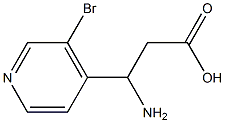 3-AMINO-3-(3-BROMO-PYRIDIN-4-YL)-PROPIONIC ACID Struktur