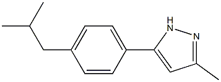 5-(4-ISOBUTYLPHENYL)-3-METHYL-1H-PYRAZOLE Struktur