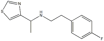 [2-(4-FLUORO-PHENYL)-ETHYL]-(1-THIAZOL-4-YL-ETHYL)-AMINE Struktur