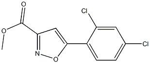 METHYL 5-(2,4-DICHLOROPHENYL)ISOXAZOLE-3-CARBOXYLATE Struktur