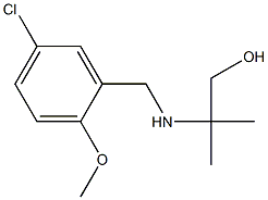 2-((5-CHLORO-2-METHOXYBENZYL)AMINO)-2-METHYLPROPAN-1-OL Struktur