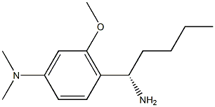 [4-((1S)-1-AMINOPENTYL)-3-METHOXYPHENYL]DIMETHYLAMINE Struktur