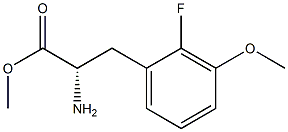 METHYL (2S)-2-AMINO-3-(2-FLUORO-3-METHOXYPHENYL)PROPANOATE Struktur