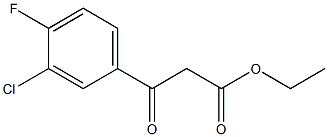 ETHYL (3-CHLORO-4-FLUOROBENZOYL)ACETATE Struktur