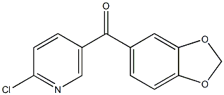 2-CHLORO-5-[3,4-(METHYLENEDIOXY)BENZOYL]PYRIDINE Struktur