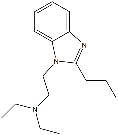 N,N-DIETHYL-2-(2-PROPYL-1H-BENZIMIDAZOL-1-YL)ETHANAMINE Struktur