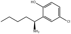 2-((1S)-1-AMINOPENTYL)-4-CHLOROPHENOL Struktur