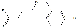 4-[(3-CHLOROBENZYL)AMINO]BUTANOIC ACID Struktur