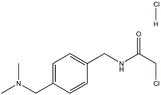 2-CHLORO-N-[4-[(DIMETHYLAMINO)METHYL]BENZYL]ACETAMIDE HYDROCHLORIDE Struktur