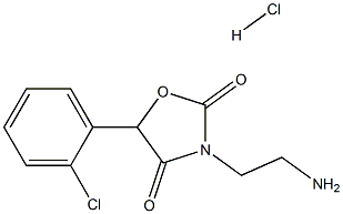 3-(2-AMINO-ETHYL)-5-(2-CHLORO-PHENYL)-OXAZOLIDINE-2,4-DIONE HYDROCHLORIDE Struktur