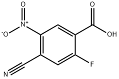 4-CYANO-2-FLUORO-5-NITROBENZOIC ACID Struktur