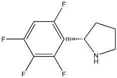 (2S)-2-(2,3,4,6-TETRAFLUOROPHENYL)PYRROLIDINE Struktur