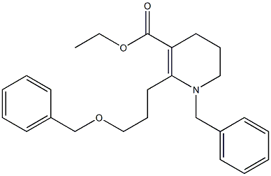 ETHYL 1-BENZYL-2-(3-BENZYLOXYPROPYL)-1,4,5,6-TETRAHYDRO-3-PYRIDINECARBOXYLATE Struktur