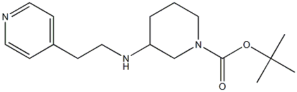 1-BOC-3-[(PYRIDIN-4-YLETHYL)-AMINO]-PIPERIDINE Struktur