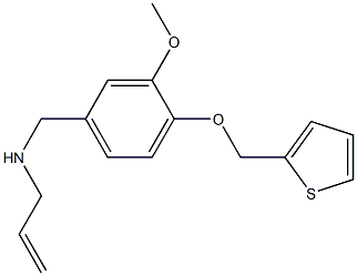 N-(3-METHOXY-4-(THIEN-2-YLMETHOXY)BENZYL)PROP-2-EN-1-AMINE Struktur