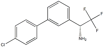 (1R)-1-[3-(4-CHLOROPHENYL)PHENYL]-2,2,2-TRIFLUOROETHYLAMINE Struktur