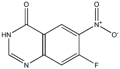 7-FLUORO-6-NITROQUINAZOLIN-4(3H)-ONE Struktur