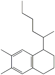 6,7-DIMETHYL-1-(METHYLPENTYL)-1,2,3,4-TETRAHYDRONAPHTHALENE Struktur