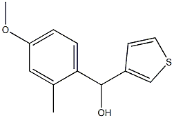 4-METHOXY-2-METHYLPHENYL-(3-THIENYL)METHANOL Struktur