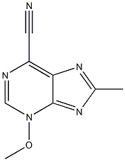 6-CYANO-3-METHOXY-8-METHYLPURINE Struktur