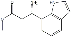 METHYL (3S)-3-AMINO-3-INDOL-7-YLPROPANOATE Struktur