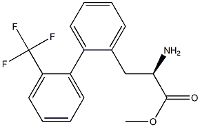 METHYL (2R)-2-AMINO-3-(2-[2-(TRIFLUOROMETHYL)PHENYL]PHENYL)PROPANOATE Struktur