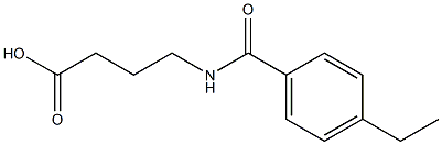 4-[(4-ETHYLBENZOYL)AMINO]BUTANOIC ACID Struktur