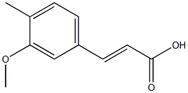 3-METHOXY-4-METHYLCINNAMIC ACID Struktur