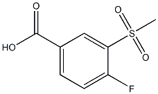 4-FLUORO-3-(METHYLSULPHONYL)BENZOIC ACID Struktur