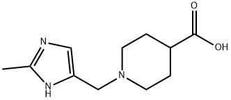 1-[(2-METHYL-1H-IMIDAZOL-4-YL)METHYL]PIPERIDINE-4-CARBOXYLIC ACID Struktur