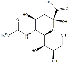 N-ACETYL-D-[2-13C]NEURAMINIC ACID Struktur