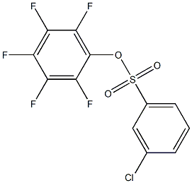 PENTAFLUOROPHENYL 3-CHLORO-BENZENESULFONATE Struktur