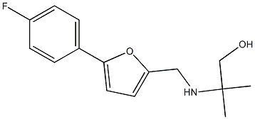 2-(((5-(4-FLUOROPHENYL)-2-FURYL)METHYL)AMINO)-2-METHYLPROPAN-1-OL Struktur