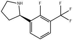 (2R)-2-[2-FLUORO-3-(TRIFLUOROMETHYL)PHENYL]PYRROLIDINE Struktur