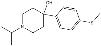 4-HYDROXY-4-(4-METHYLTHIOPHENYL)-1-ISOPROPYLPIPERIDINE Struktur