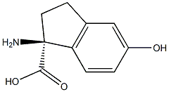 (1S)-1-AMINO-5-HYDROXYINDANECARBOXYLIC ACID Struktur