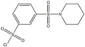 3-(PIPERIDIN-1-YLSULFONYL)BENZENESULFONYL CHLORIDE Struktur