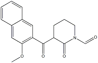 3-(3-METHOXY-2-NAPHTHOYL)-2-OXOPIPERIDINE-1-CARBALDEHYDE Struktur