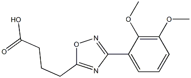 4-[3-(2,3-DIMETHOXYPHENYL)-1,2,4-OXADIAZOL-5-YL]BUTANOIC ACID Struktur