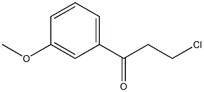 3-CHLORO-1-(3-METHOXYPHENYL)-1-OXOPROPANE Struktur