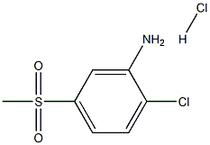 2-CHLORO-5-(METHYLSULFONYL)ANILINE HYDROCHLORIDE Struktur