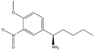 (1R)-1-(4-METHOXY-3-NITROPHENYL)PENTYLAMINE Struktur