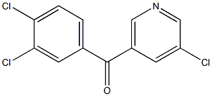 3-CHLORO-5-(3,4-DICHLOROBENZOYL)PYRIDINE Struktur