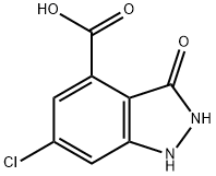 6-CHLORO-3-HYDROXY-4-(1H)INDAZOLE CARBOXYLIC ACID Struktur