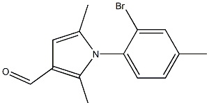 1-(2-BROMO-4-METHYLPHENYL)-2,5-DIMETHYL-1H-PYRROLE-3-CARBALDEHYDE Struktur