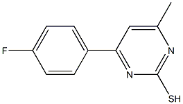 4-(4-FLUOROPHENYL)-6-METHYLPYRIMIDINE-2-THIOL Struktur