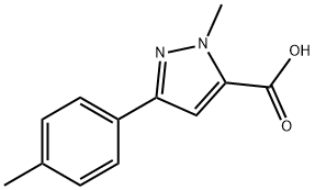 1-METHYL-3-P-TOLYL-1H-PYRAZOLE-5-CARBOXYLIC ACID Struktur