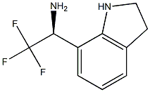 (1S)-2,2,2-TRIFLUORO-1-INDOLIN-7-YLETHYLAMINE Struktur