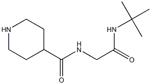 N-[2-(TERT-BUTYLAMINO)-2-OXOETHYL]PIPERIDINE-4-CARBOXAMIDE Struktur